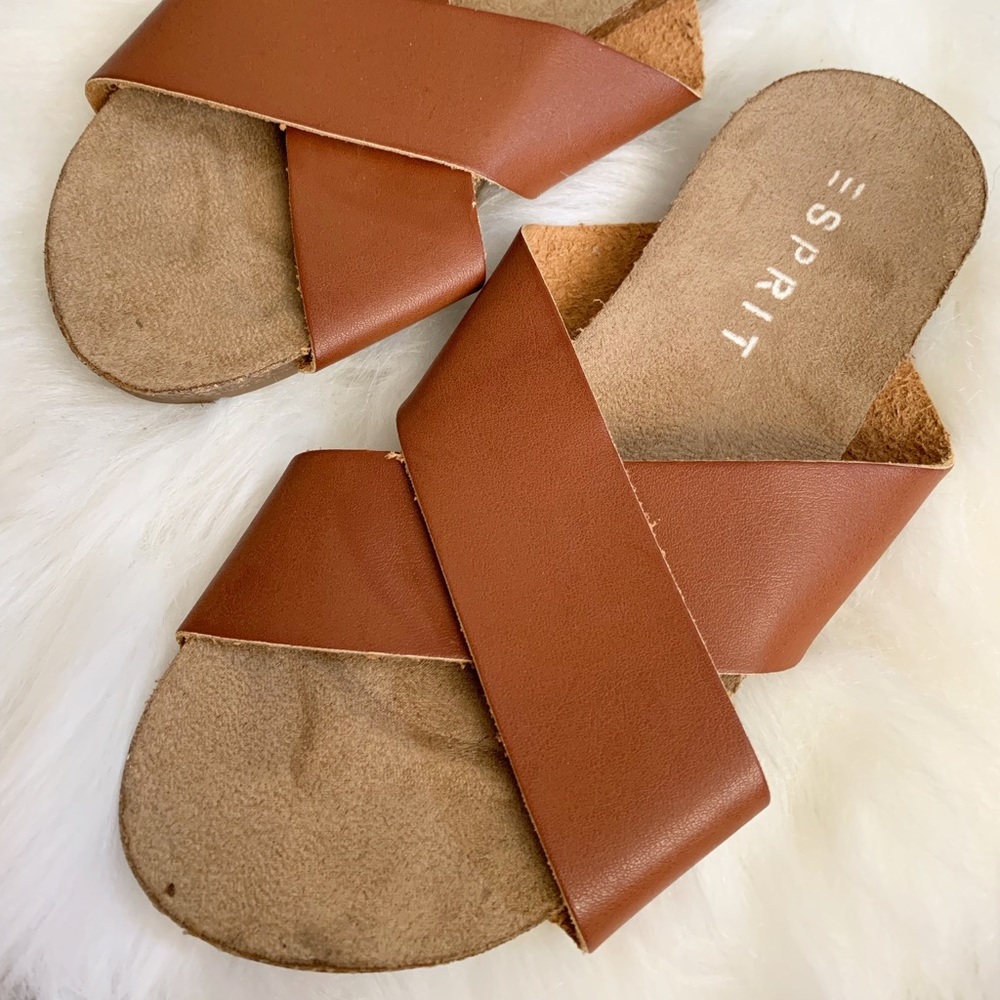 LAST CHANCE! NWOT Esprit suede/leather slides